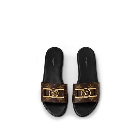 louis vuitton lock it flat mule